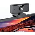 thumbnail image 1 of Vivider HD Webcam 1080P with Microphone, USB Web Cam, Retail Packaging with Manual & Box, Black, 1 of 8