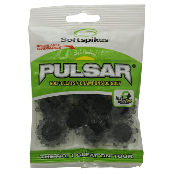 Softspikes Pulsar Fast Twist 3.0 Golf Cleat Translucent Grey, 18 Count