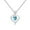 B, variant on Zmeidao Mother's Love Micro Inlaid Pendant Heart Shaped Two-tone Necklace Fashion Jewelr