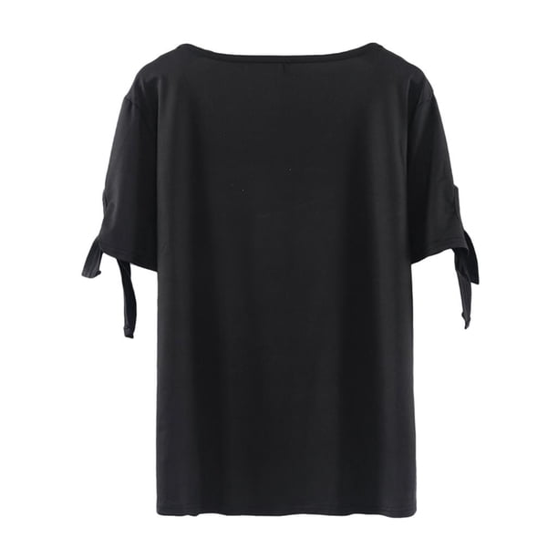 Camiseta de para Mujeres con Talla Grande - Clásico de con Agujero Puño, 5 Tamaños 4XL