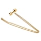 thumbnail image 1 of Collar vintage, collar con colgante de mancuernas, collar con colgante unisex, collar de regalo, materiales ecológicos, 1 of 12