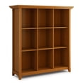 thumbnail image 1 of Simpli Home Bibliothèque et Unité à 9 Cubes en Bois Acadien, Brun Doré Pâle, 1 of 7