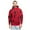 Cloud Red, variant on Men's Sweatshirt Mineral Wash Tie Dye Pullover Hoodie, Up To 2X
