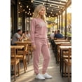 thumbnail image 4 of Set Mujer Sudadera Estampada y Pants Casual Cálido, 4 of 5