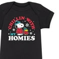 thumbnail image 3 of Peanuts - Holidays - Chillin With My Homies - Infant Baby One Piece, 3 of 5