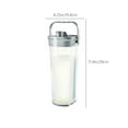 thumbnail image 2 of Insulated Fruit Infuser Water Bottle, Large Capacity Pitcher for Fridge, Cold Brew Iced Tea Dispenser, Leak-Proof Seal, Transparent Scale, Portable Beverage Container, 2 of 7