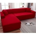 thumbnail image 1 of LAICAIW Super Stretch Sectional Couch Covers, L-Shaped Sofa Covers Softness Furniture Slipcovers Non Slip Pets Dogs Furniture Protector (Color : G, Size : 1 Seater(35in-55in)), 1 of 6