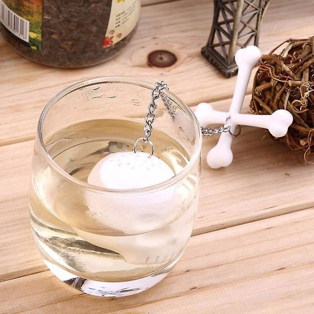 Infusor de té de silicona BRILLAR BR White Skull herramienta de elaboración de cerveza