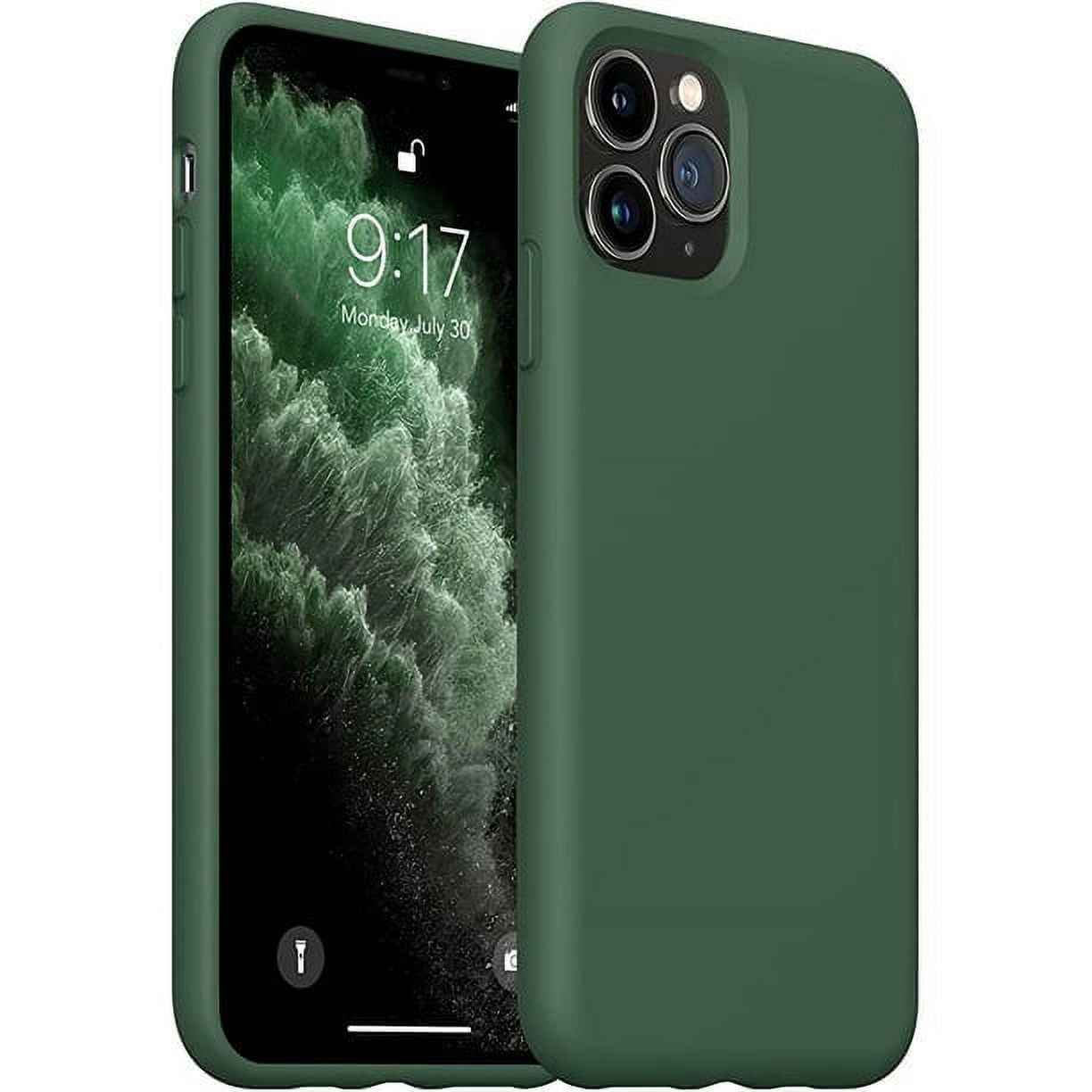 Entronix Silicone Case Compatible with iPhone 11 Pro, Protective Cover, Green