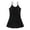 Black, variant on Staron Women's Swimsuit One Piece Monokini Camisole Solid Color Casual Beach Vacation Poolside Swimwear with Removable Bra Pads, Pink M