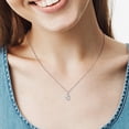 thumbnail image 5 of Everly Women's Aquamarine Sterling Silver Necklace, 5 of 5