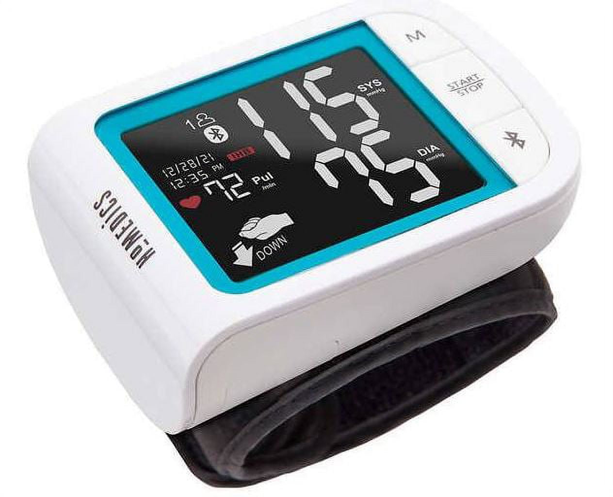 HoMedics One-Touch Automatic Wrist Blood Pressure Monitor  3.3''Lx2.9''Dx1.4''H