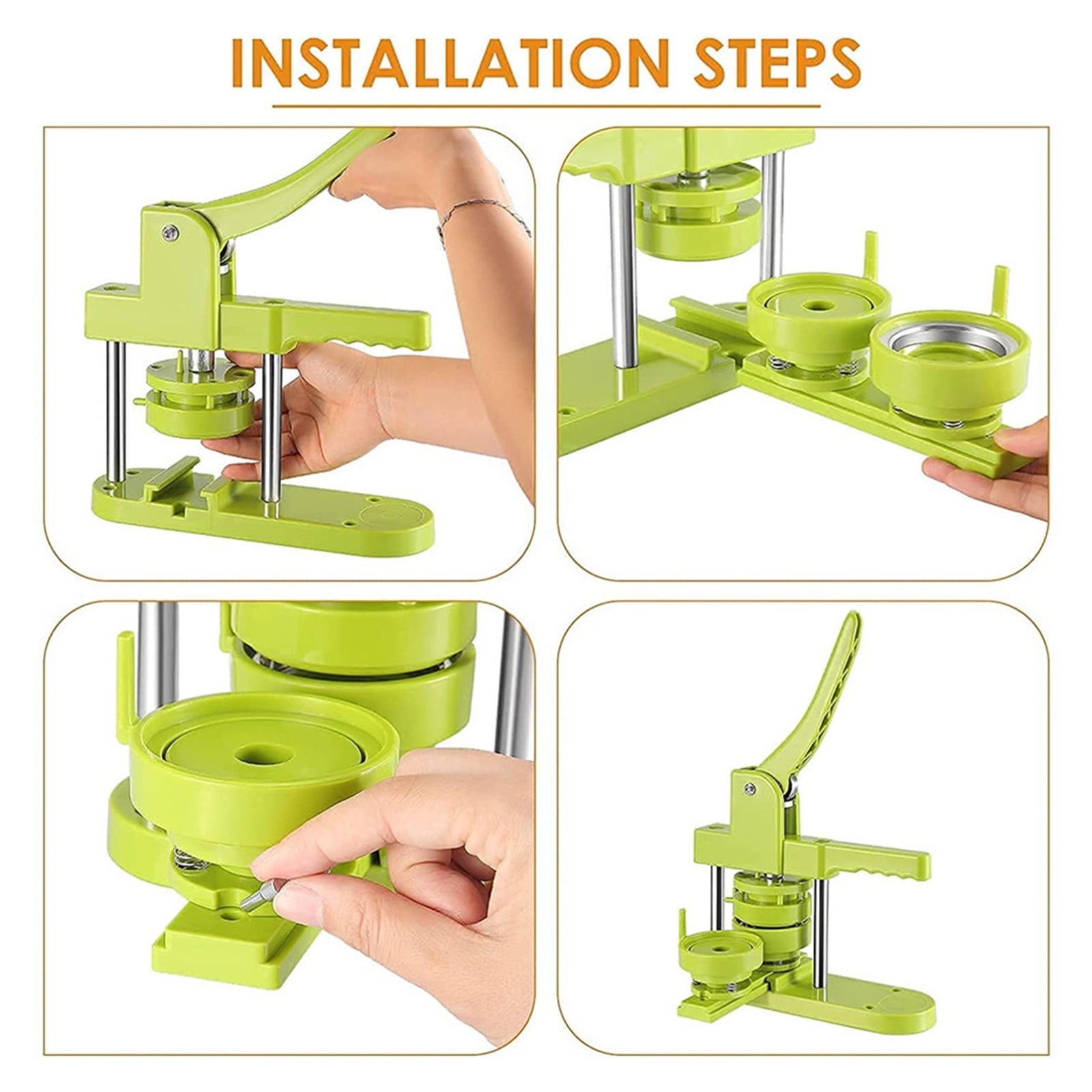 25MM-58MM Button Making Press Badge Maker Button Maker ReplaceableDIY Badge Maker Press Machine