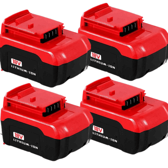 4 Packs 8000mAh PC18BLX 18V Lithium ion Battery Compatible with Porter Cable 18V Battery PC18BLX PC18BL PC18BLX PC18B PC188