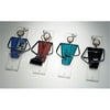 Judaica Kingdom SF-MZ-3204-24 Handmade Glass & Stained Glass Mezuzahs - Professionals Mezuzah I - Opthamologist,