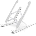 thumbnail image 1 of Portable Ordinateur Portable Stand pour Bureau - Réglable Pliable en Aluminium Ordinateur Portable Support Riser Compatible avec MacBook Air MacBook Pro, 1 of 8