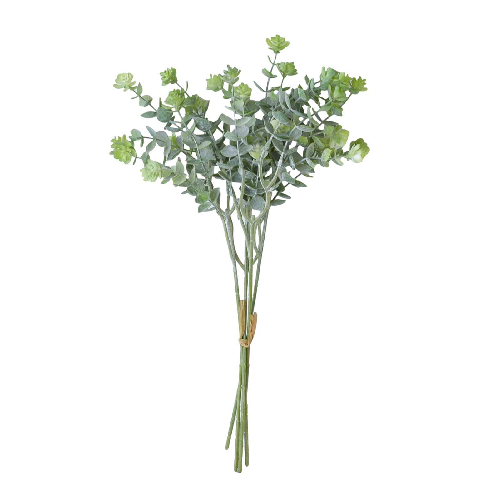 Artificial Eucalyptus Leaves Stems Short Silver Dollar Artificial
