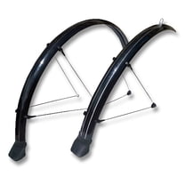 Stronglight 700c Alu Chrome Mudguards Silver 35mm with Flap