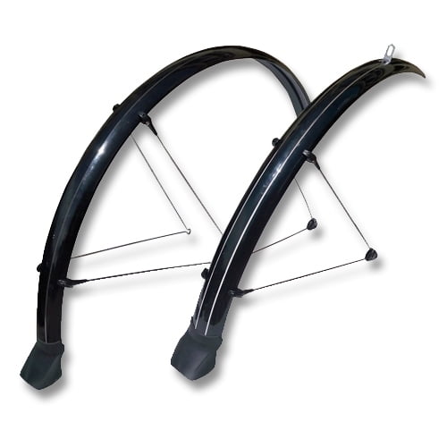 Stronglight 700c Alu Chrome Mudguards Silver 35mm with Flap