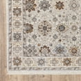 thumbnail image 5 of HomeRoots  2 x 3 ft. Ivory & Gold Oriental Power Loom Stain Resistant Rectangle Area Rug with Fringe, 5 of 5