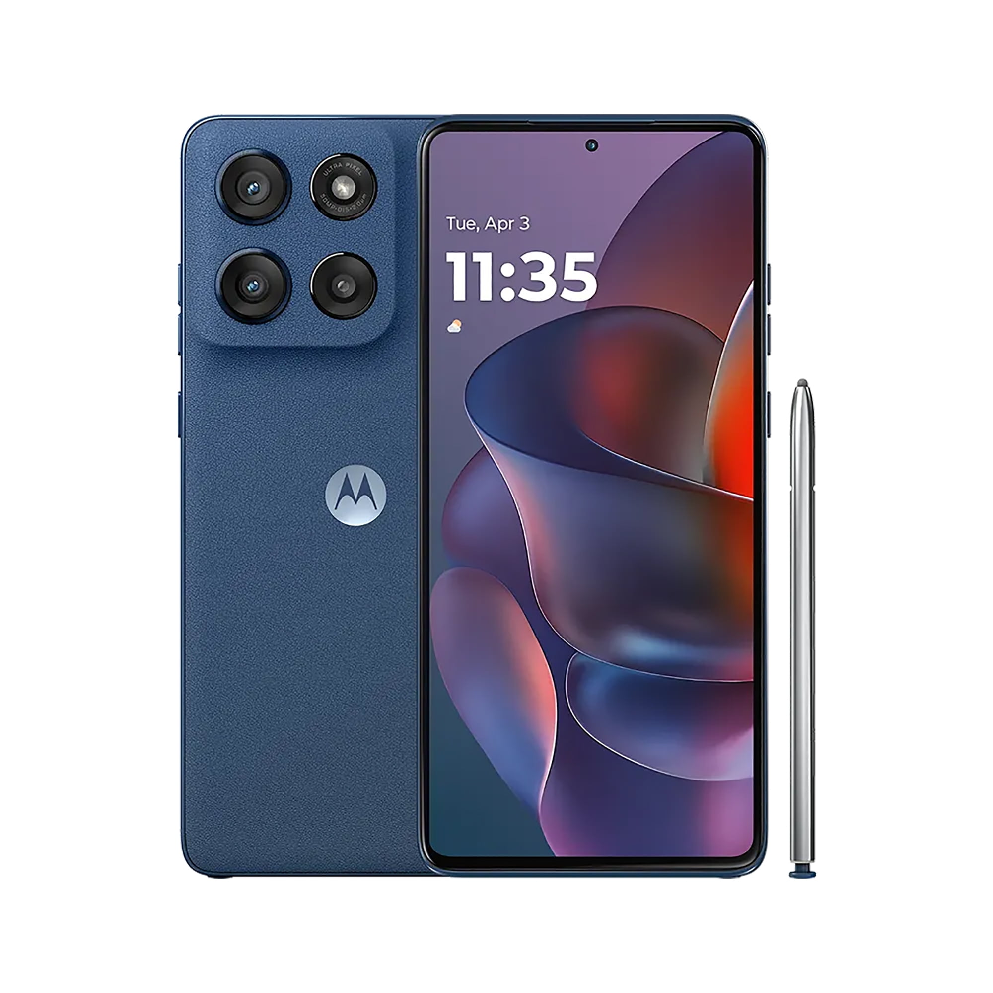 Straight Talk Motorola Moto g Stylus 2025, 5G, 128GB, Blue - Prepaid Smartphone [Locked to Straight Talk]