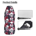 thumbnail image 6 of Uorisanigo Skull Floral Car Front Seat Covers Waterproof Universal Front Seat Cover Removable Automotive Accessories Easy Installation Suitable for Cars, SUV and Trucks, 6 of 7