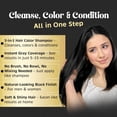 thumbnail image 5 of Herbishh Black Hair Color Shampoo for Gray Hair, Hair Dye Shampoo 3 in 1, 100% Gray Coverage, Permanent Hair Color for Men & Women, Ammonia-free, 400 ml, 5 of 9