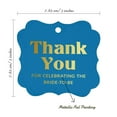thumbnail image 7 of Inkdotpot Hang Tags Thank You For Celebrating With Us Bridal Shower-Baby Shower-Retirement-Wedding-Birthday Favor Bracket Shape Gift Tags Real Gold Foil Bonbonniere Tag Pack Of 50, 7 of 7