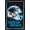 Black Framed Version, variant on NFL Carolina Panthers - Neon Helmet 23 Wall Poster, 14.725" x 22.375" Framed