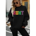 thumbnail image 5 of MOUSYA Aunt Sweatshirts For Women Oversized Aunt Crew Neck Sweatshirt Funny Aunt Letter Print Long Sleeve Pullover Tops, 5 of 8