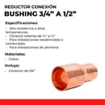thumbnail image 2 of REDUCCION CONEXIÓN BUSHING CXC 3/4" A 1/2" CNX CORB1913, 2 of 6