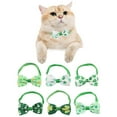 thumbnail image 2 of CIYISON StPatricks Day Pet Bowtie for Cats Dogs Bowknot Collar Festival Party Pet Costume Accessories Kitten Holiday Neckwear, 2 of 15