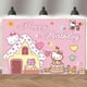 thumbnail image 3 of Fondo rosa de Hello Kitty, decoración para fiesta de cumpleaños de niña, fondo de fotografía de gatos de vinilo, cartel para Baby Shower, accesorios de estudio, 3 of 5