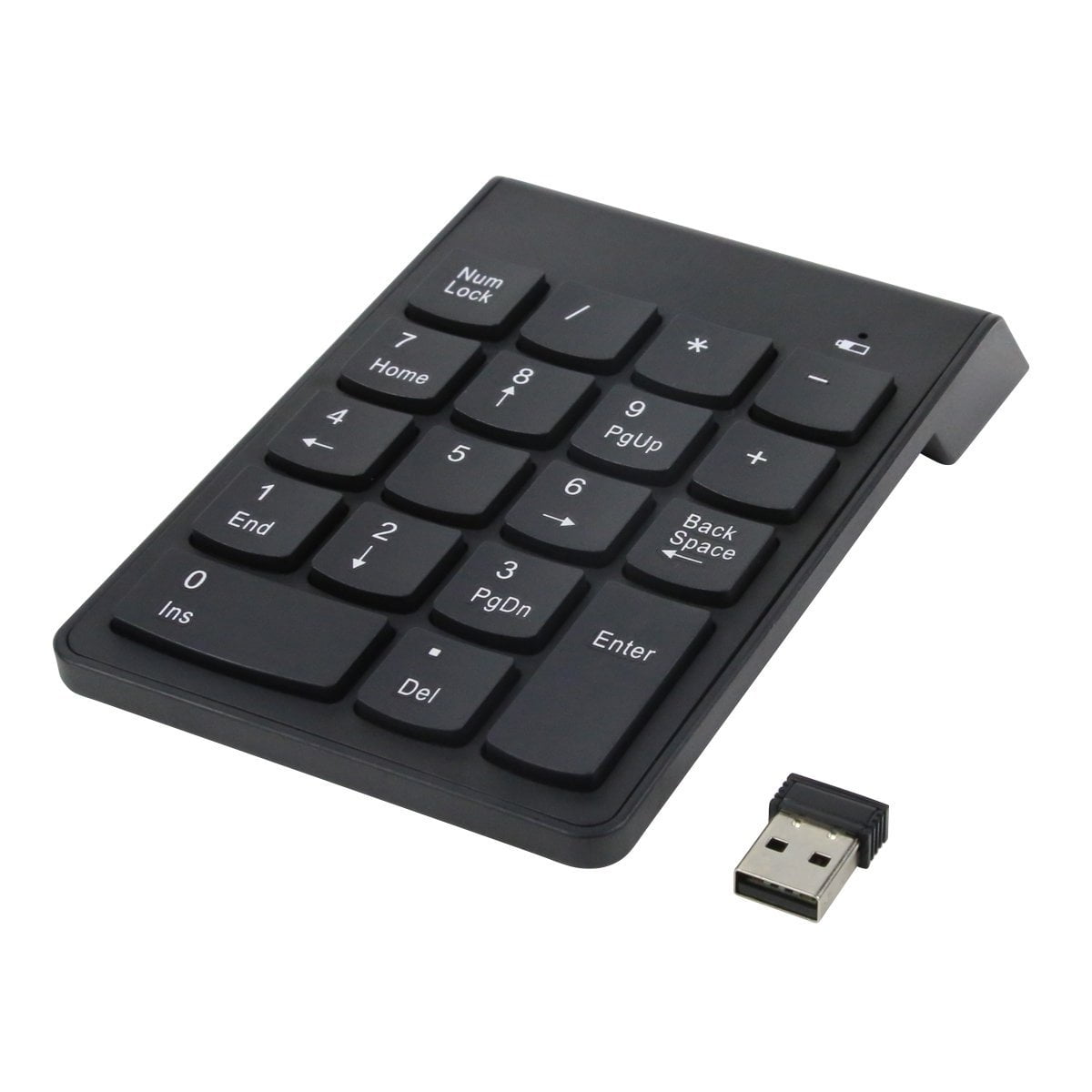 Numeric Keypad,18 Keys Wireless USB Number Keyboard With 2.4G Mini USB Numeric Receiver Laptop Desktop Notebook - Black - Walmart.com