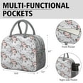 thumbnail image 6 of Womens Pioneer Flower Floral Print Pattern Lunch Box for Work,Insulated Lunch Bag for Women,Loncheras Para Mujer,Leakproof Adult Lunch Bag for Work,Beach,Travel,Picnic,Camping, 6 of 7