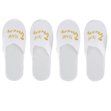

2 Pairs Practical Wedding Slippers Hotel Footwear Slippers Disposable Cloth Slippers