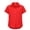 A-Red102, variant on Bobifish Little Girls Button Down Shirts Short Sleeve Summer Comfort Classic Lightweight Everyday Shirts Daily Basic Wear Tops