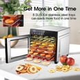 thumbnail image 6 of Food Dehydrator Machine 25QT, 8 Trays Stainless Steel Dehydrator Machine, Large Capacity Dehydrators for Food and Jerky, Herbs, Yogurt, Veggies, Dog Treats (Recipe Included), 6 of 8