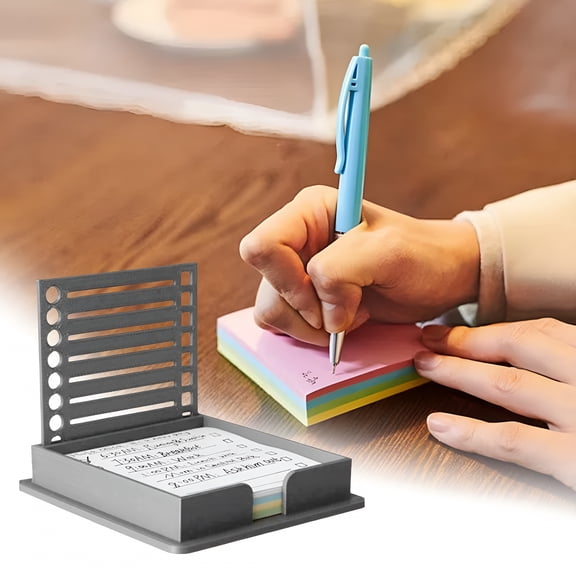 CCOCC Sticky Note Holder Compatible with Post It Notes 3x3 Sticky Pads Dispenser Stencil Memo Pad Organizer