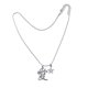 thumbnail image 1 of Collar de estrella con nicho, cadena de clavícula de estilo hip hop simple para mujer, cadena de acero de titanio --- Código de producto 56015 Azul lago, 1 of 5
