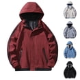 thumbnail image 3 of Quinlirra Mens Jacket Men's Spring And Charge Coat Thin Outdoor Mountaineering And Riding Windproof Work Coat, 3 of 3