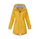 thumbnail image 2 of con capucha Chaqueta de mujer suave Impermeable Impermeable amarillo S Colcomx Rompevientos, 2 of 4