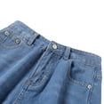thumbnail image 4 of Kmbangi Women's Jeans, All-Match High Waist Loose Ripped Pants for Party, 4 of 6