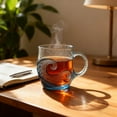 thumbnail image 5 of LSLJS Sea Glass Wave Mug 12 Handcrafted Glass Mug with Textured Themed Coffee Cup for Tea Coffee Beachs Surf Lover Home Accessories, 5 of 5