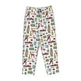 thumbnail image 4 of Naloa Retro Style Print Women’s Ultra-Soft Comfy Pajama Lounge Pants with Pockets & Drawstring, 4 of 8