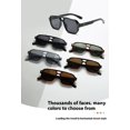 thumbnail image 4 of Mens Square Sunglasses UV400 Protection Fashion Toad Glasses Full Frame PC Lens Retro Eyewear Driving Outdoor Versatile, 4 of 6