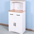 thumbnail image 4 of Vertical Design White MDF Kitchen Cabinet | Ideal for Compact Kitchens | Offers 3 - level Adjustable Shelf, 4 of 6
