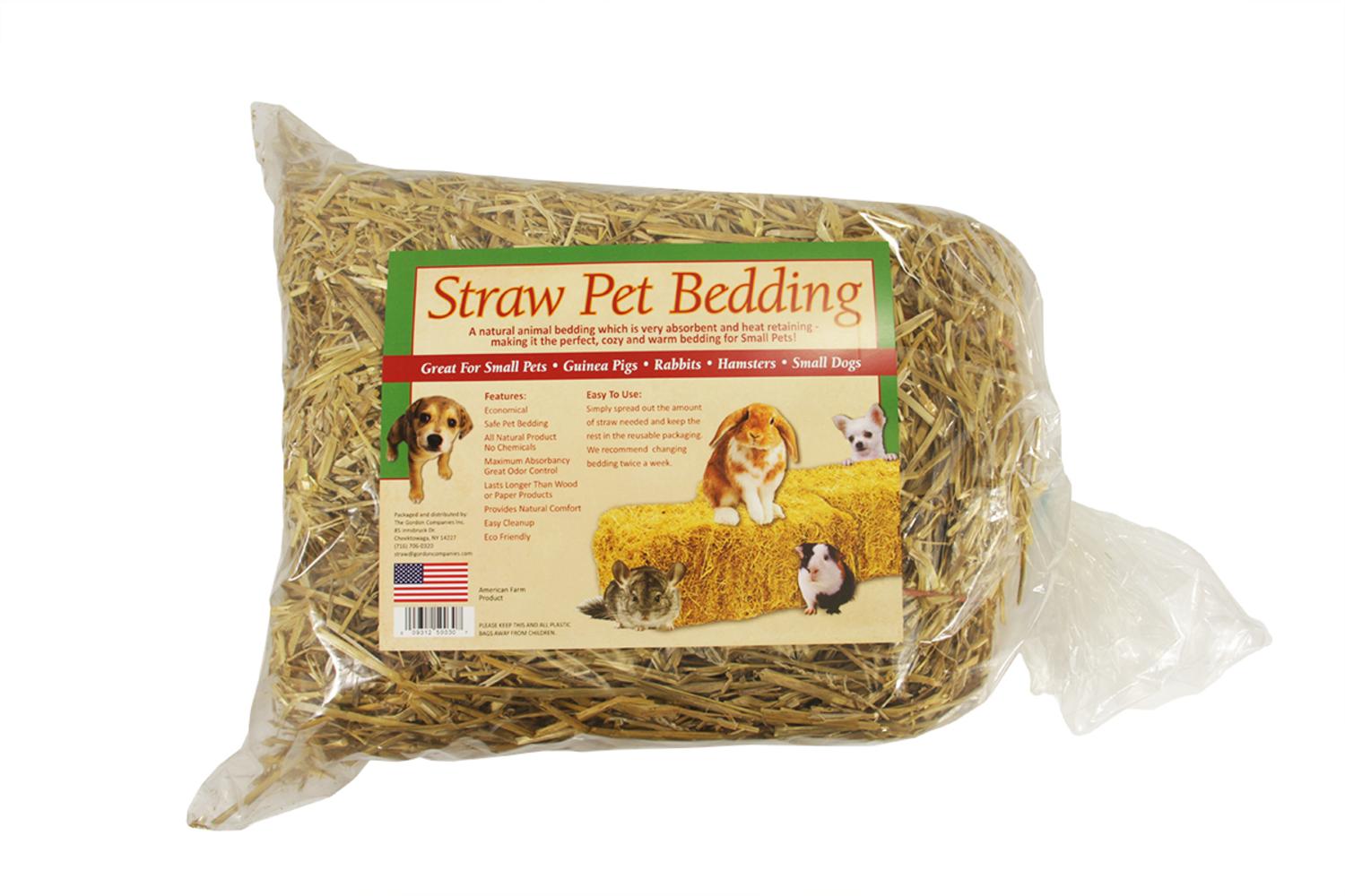 Mini Straw Bale Pet Bedding for Small Animals 125 Square Feet