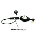 thumbnail image 3 of Retractable Headset MONO Hands-free Earphone w Mic Single Earbud Headphone Earpiece Wired [3.5mm] [Black] L2B for BLU Life One X3 - Samsung Galaxy Tab A 10.1 S3 9.7, 3 of 6