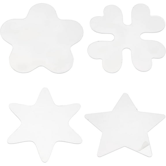 4PCS Quilting Rulers and Quilting Templates Thread Winding Boards Clover Flower Star